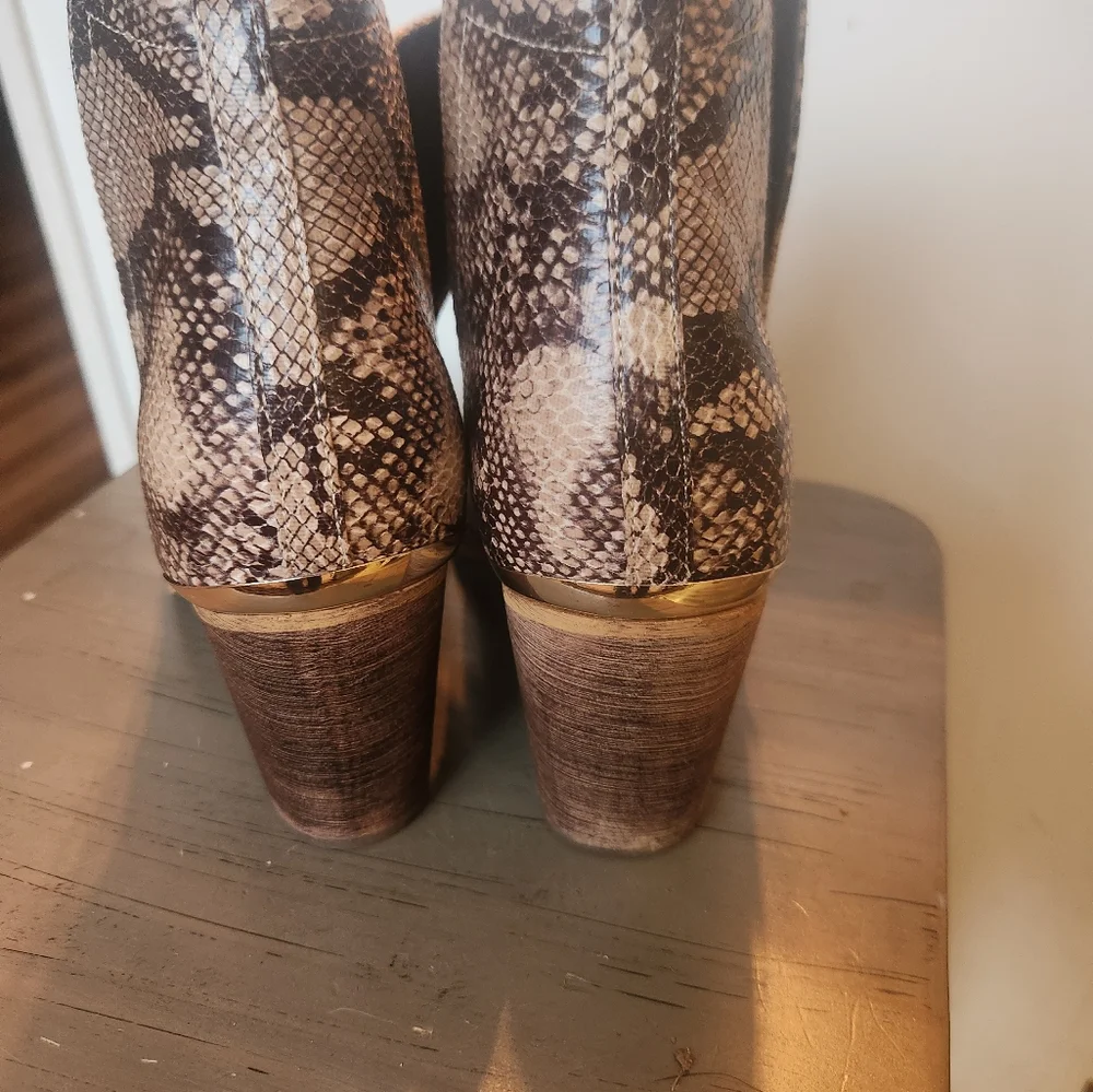 Pop Chantilly Snakeskin Booties